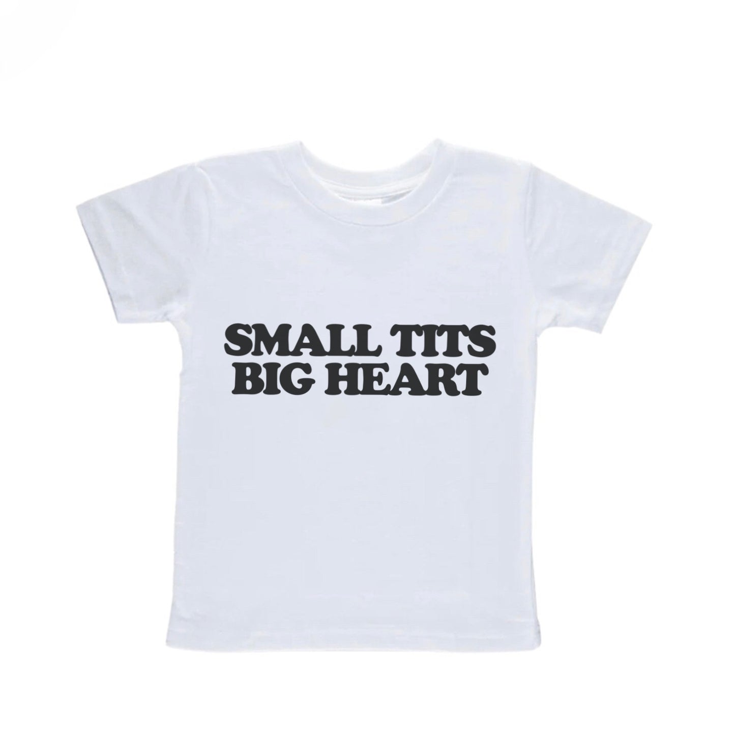Small Tits Big Heart Baby Tee