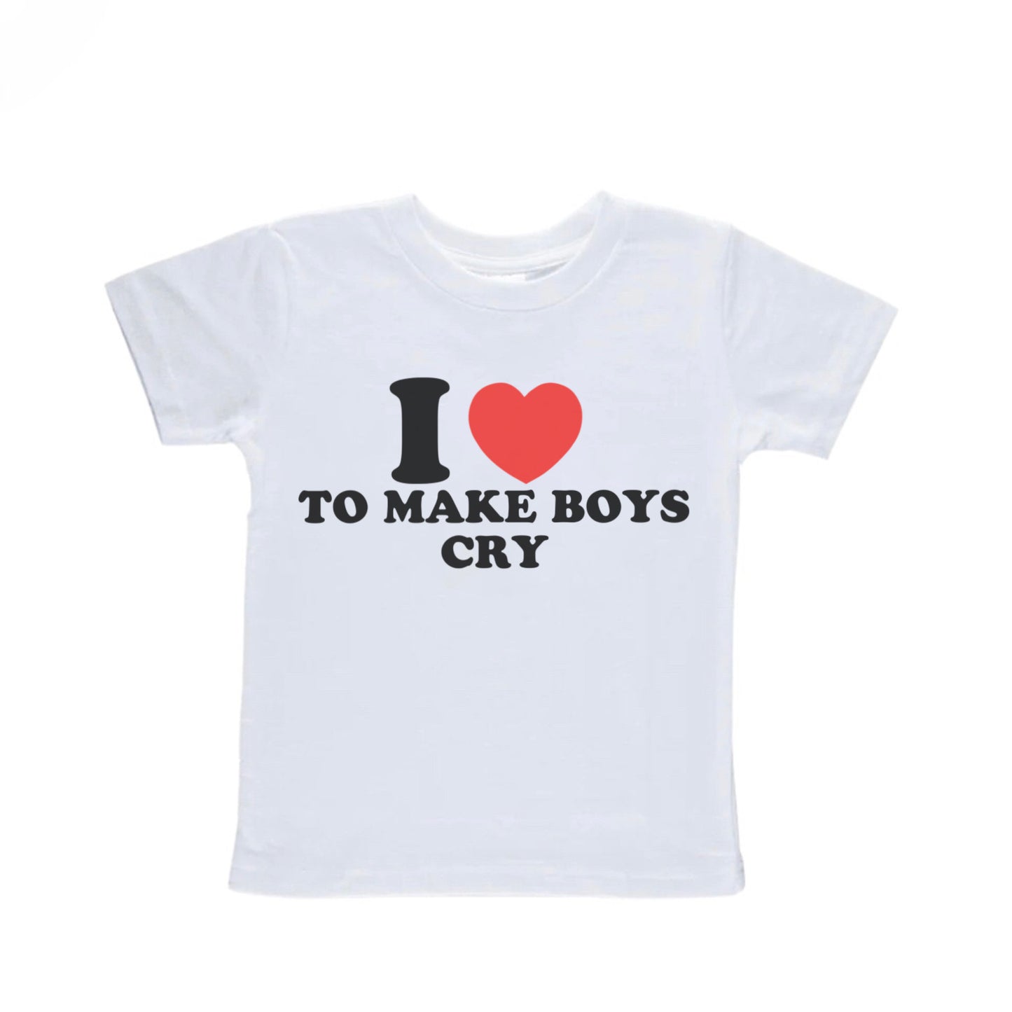 I Heart To Make Boys Cry Baby Tee