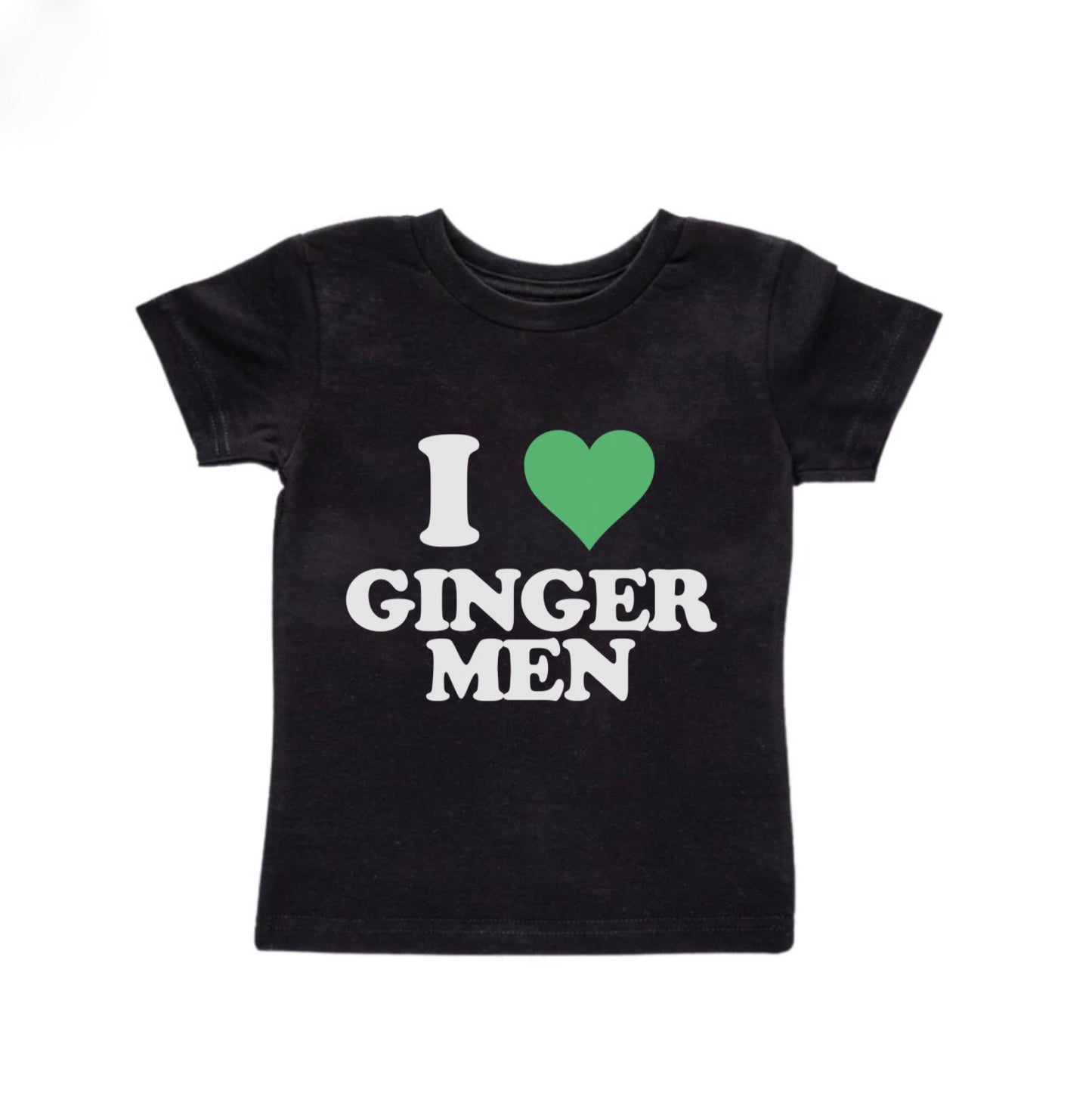 I Heart Ginger Men Baby Tee