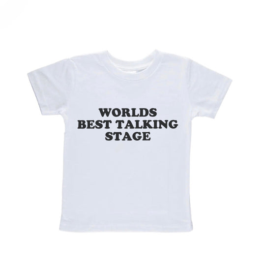 World's Best Talking Stage Baby Tee