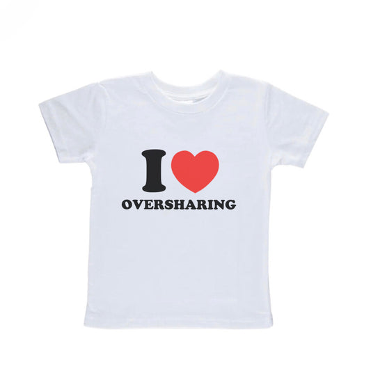 I Heart Oversharing Baby Tee