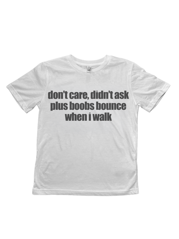 Boobs Bounce When I Walk Baby Tee