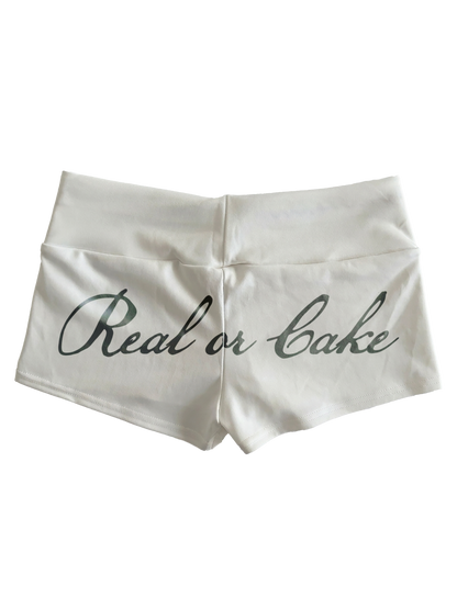 Real Or Cake Mini Shorts