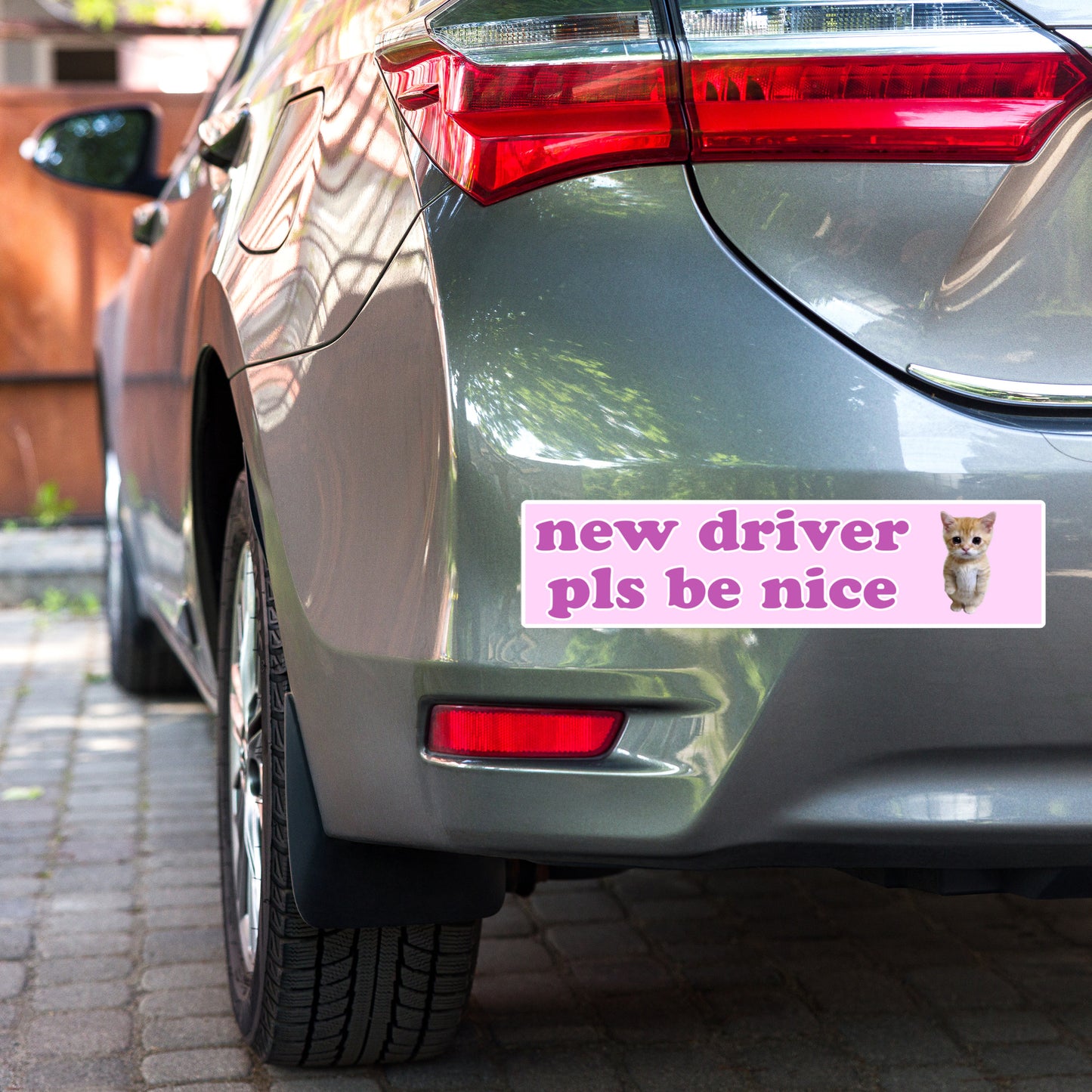 New Driver Pls Be Nice Bumper Sticker